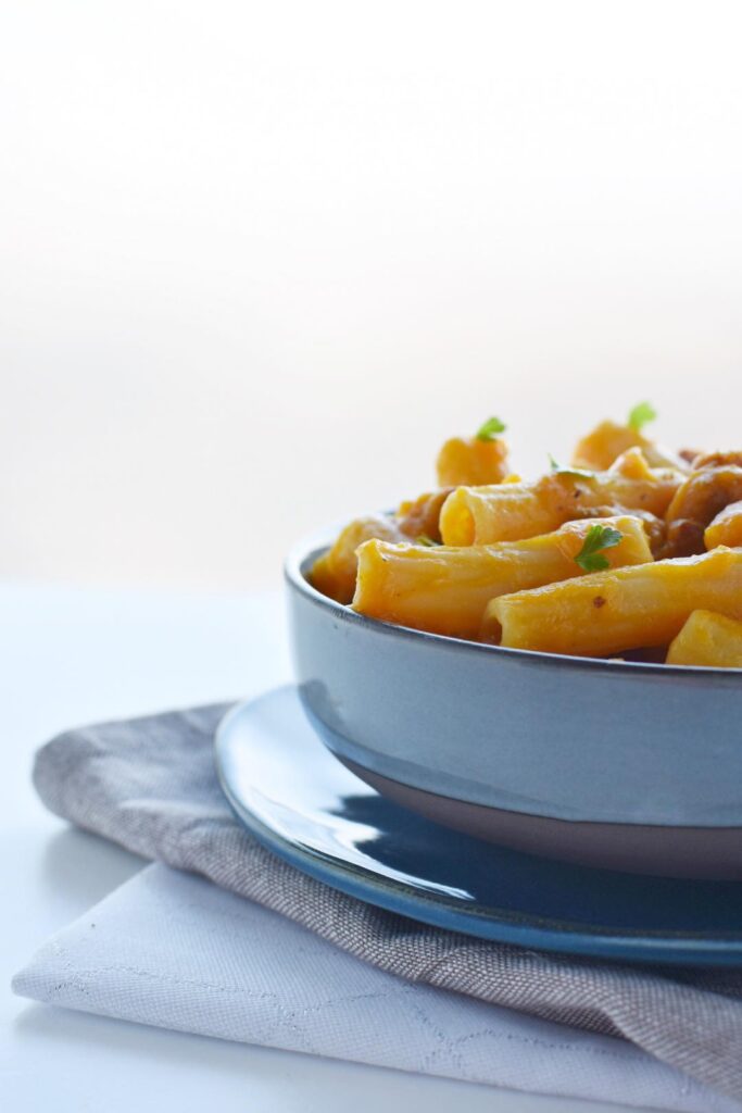 pasta pancetta e zucca